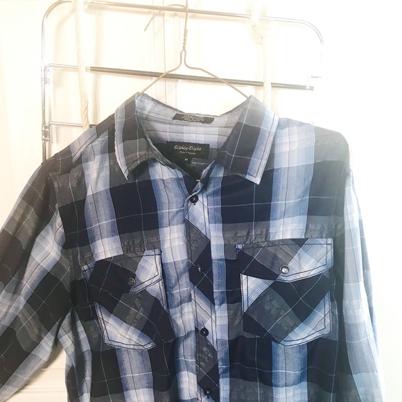 Eighty Eight Platinum- button up shirt- medium - Picture 3 of 5